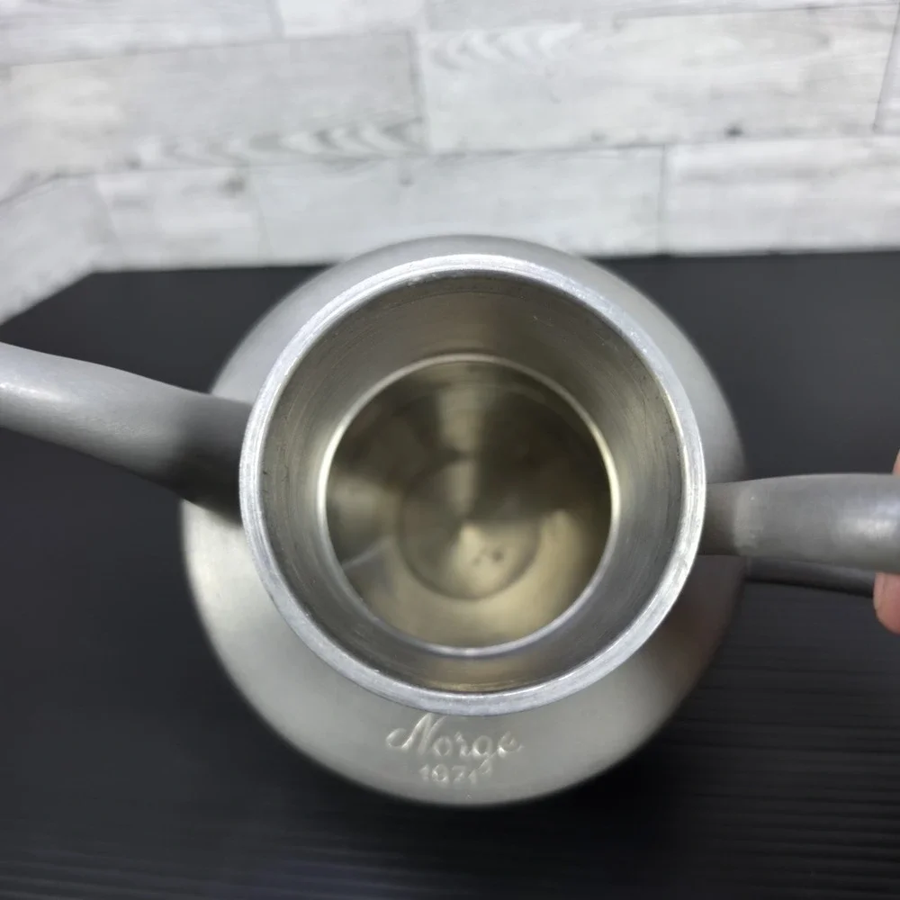 VTG Norske Pewter 1960 Teapot With Lid Made With High Quality Pewter In Norway